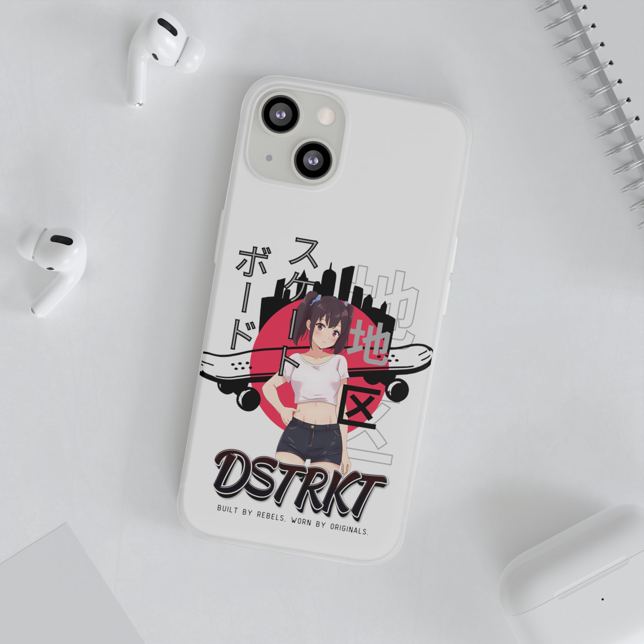 DSTRKT Streetwear - 'Anime Skate' Flexi Phone Case - Image 129