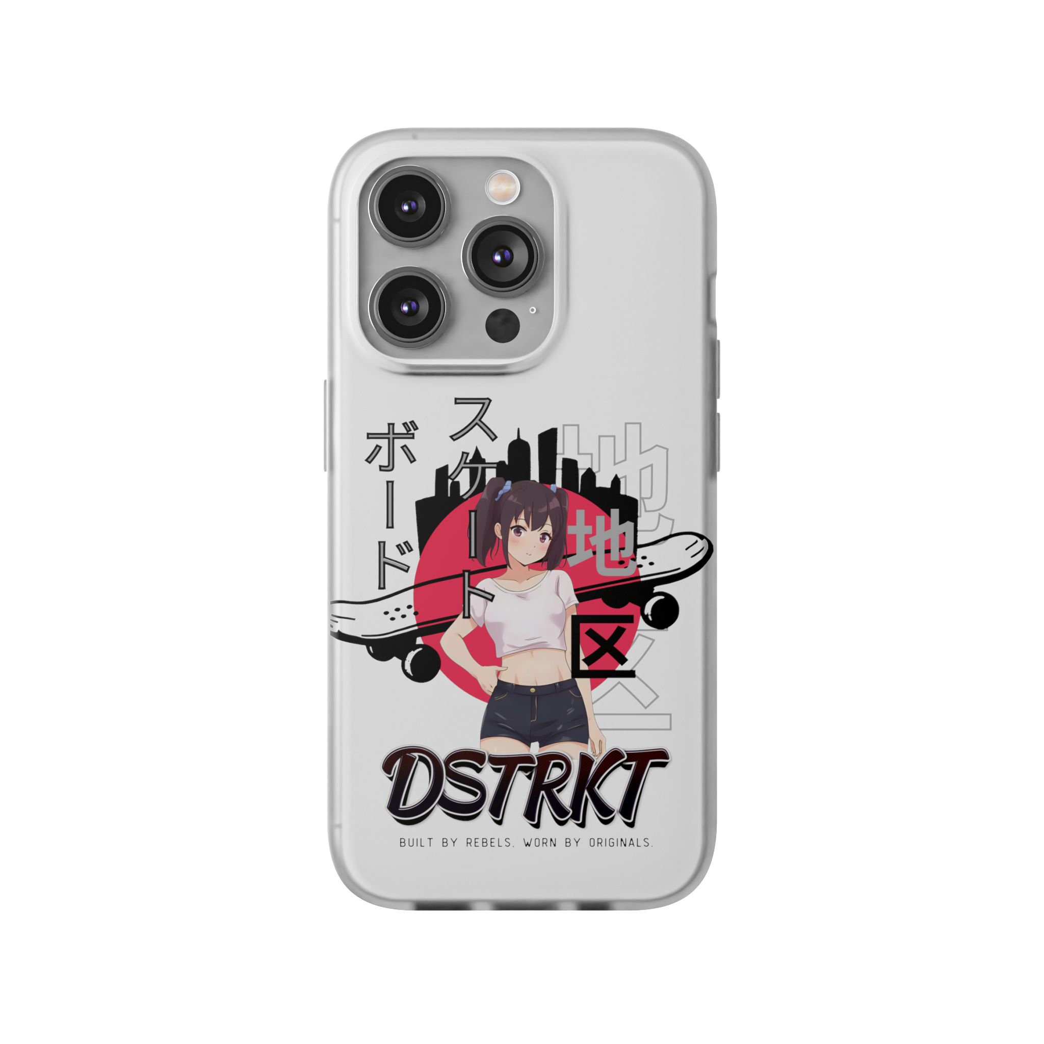 DSTRKT Streetwear - 'Anime Skate' Flexi Phone Case - Image 229
